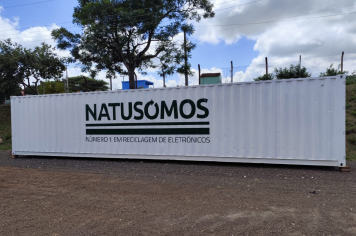 CONTÊINER PARA RECEBIMENTO DE LIXO ELETRÔNICO NO PARQUE DE EXPOSIÇÕES