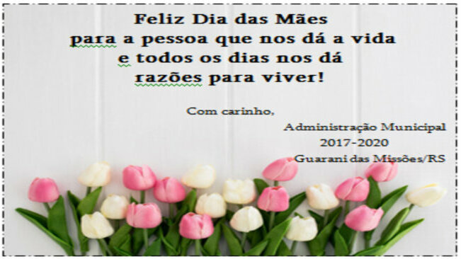 Feliz Dia das Mães