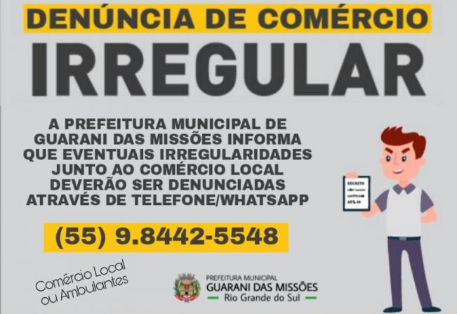 Denúncia de Comércio Irregular
