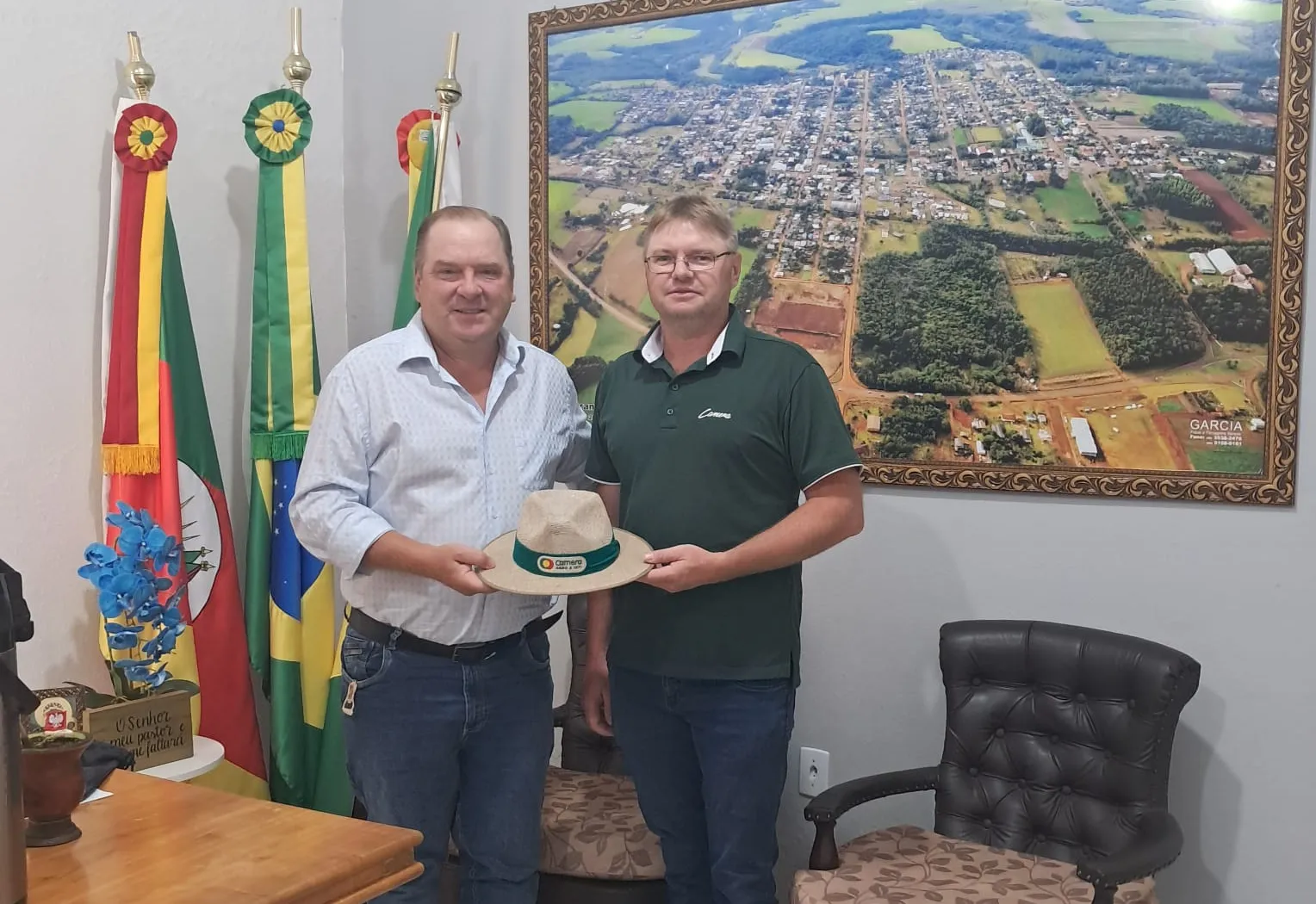 Visita institucional em Guarani das Missões