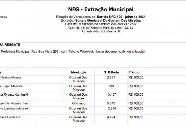 NOTA FISCAL GAÚCHA