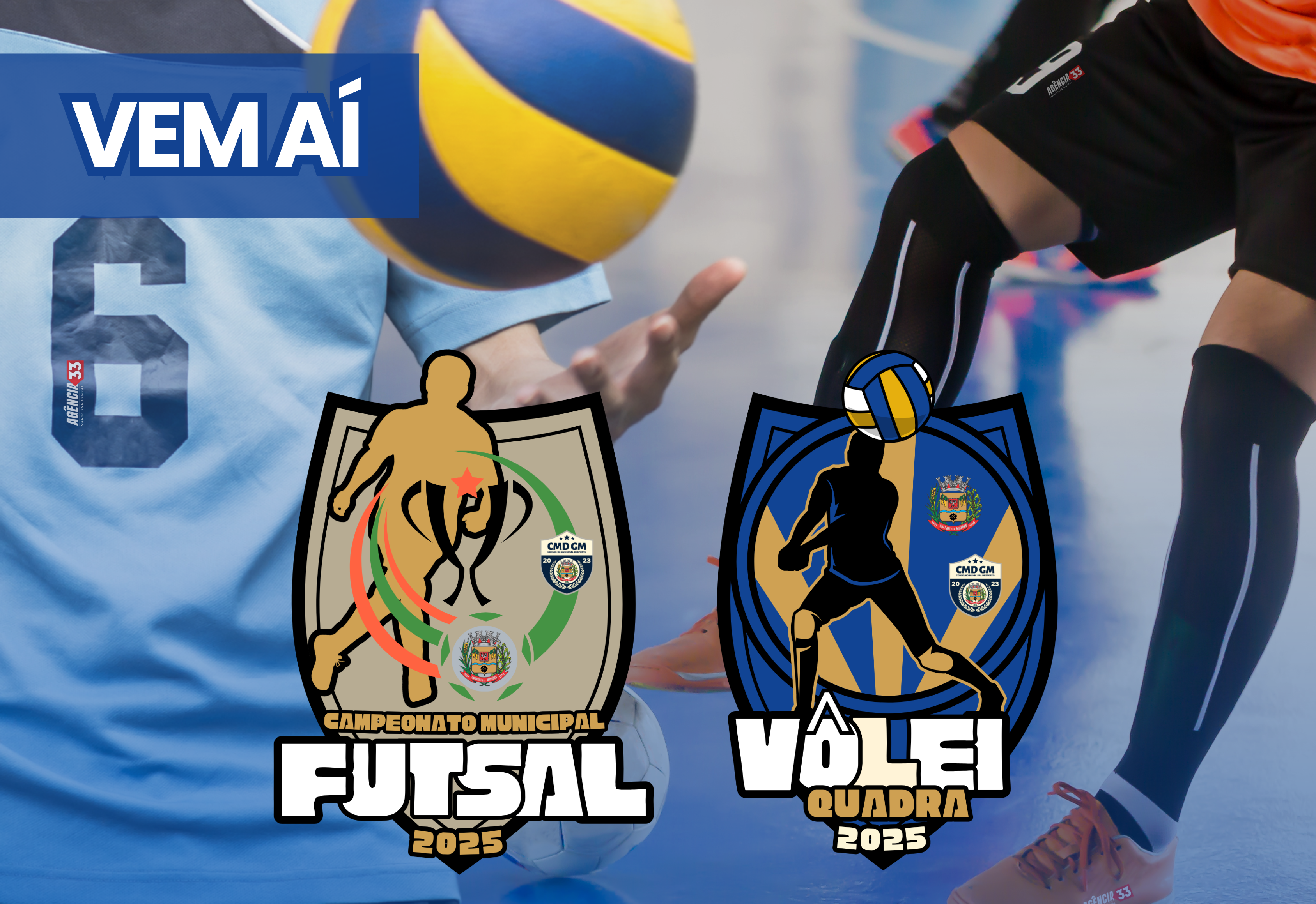 Vem aí o Campeonato Municipal de Futsal e Vôlei de Quadra - ano 2025