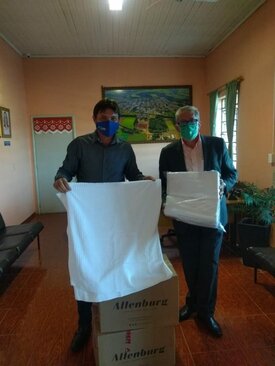 MUNICÍPIO RECEBE DOAÇÕES EM TOALHAS DA ALIBEM